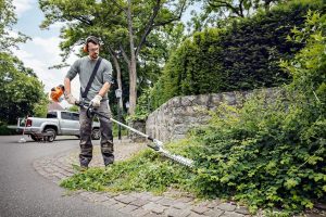 string trimmer harness clamp