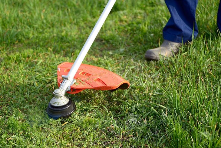 how to edge grass with string trimmer